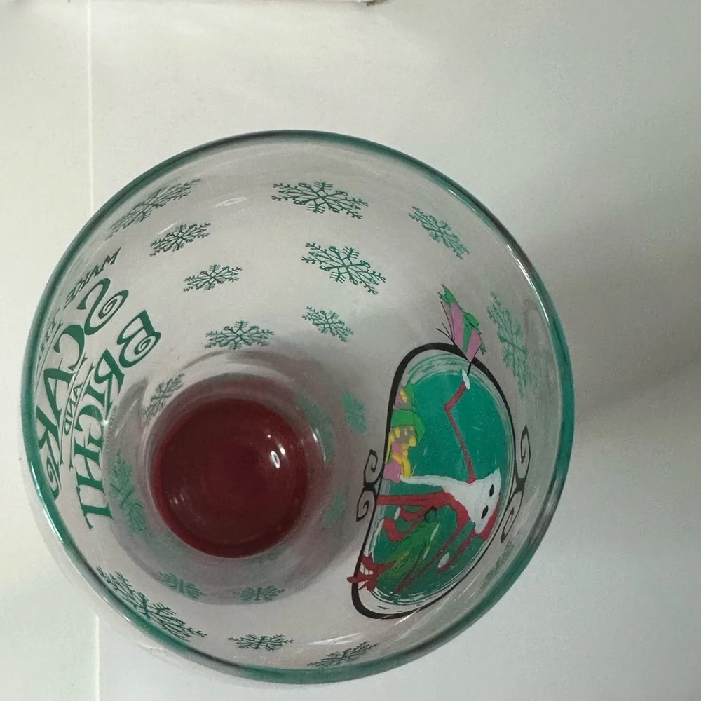 Disney Nightmare Before Christmas‎ Santa Jack Glass Goblet 26oz